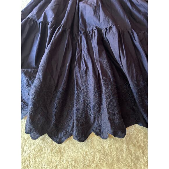 Jason Wu Dark Blue Layered Maxi Dress Size XS - Picture 4 of 9